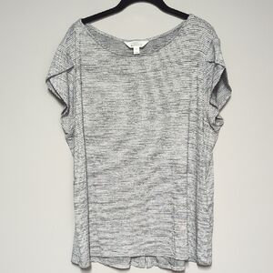 H&M Black and White Striped Blouse